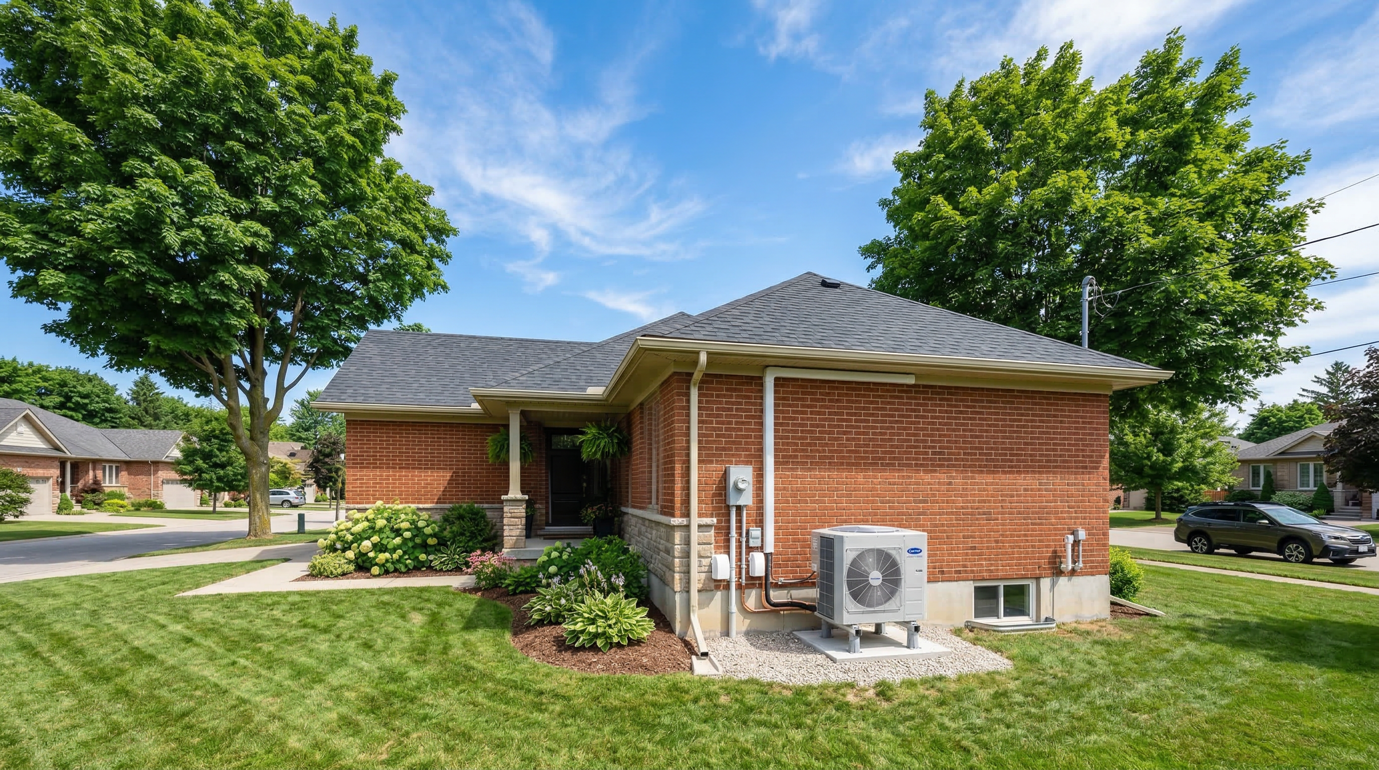 Modern AC installation on St. Thomas Ontario home